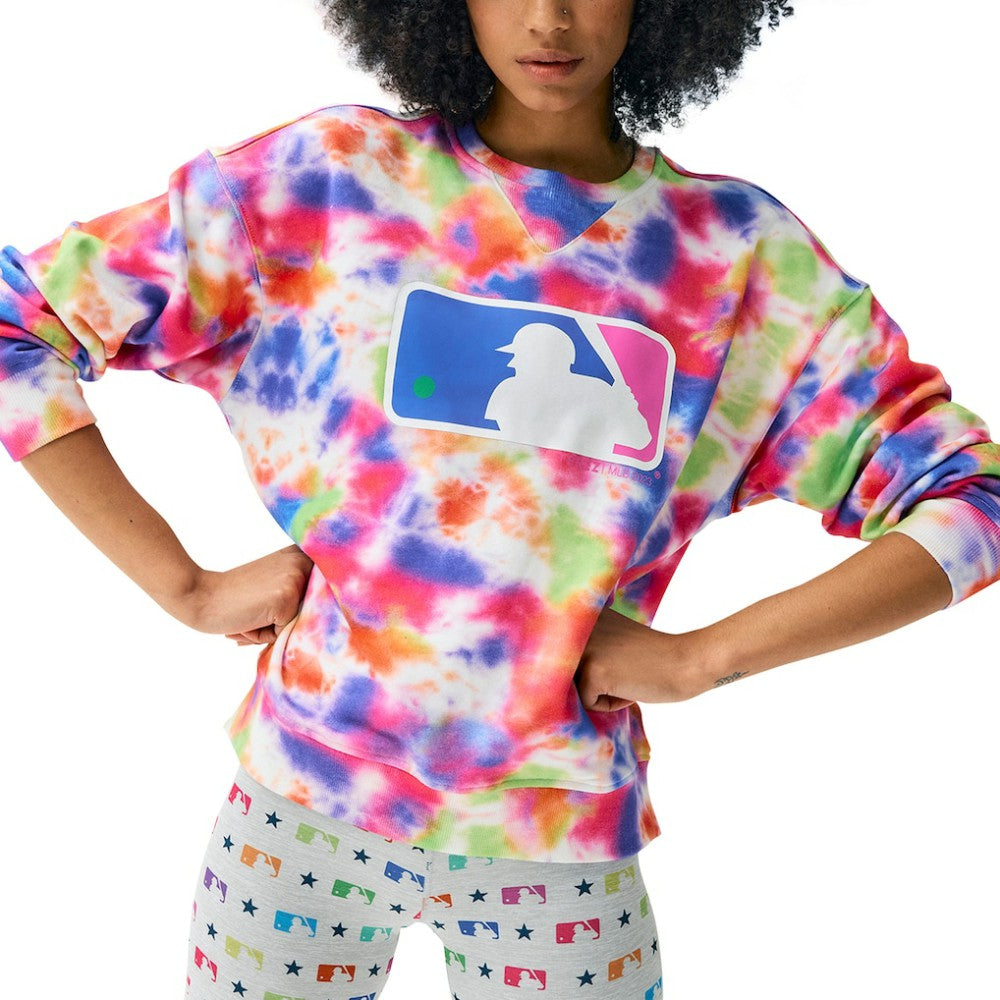 MLB Batterman Terez Neon Tie-Dye Pullover Sweatshirt - MLB Pullover