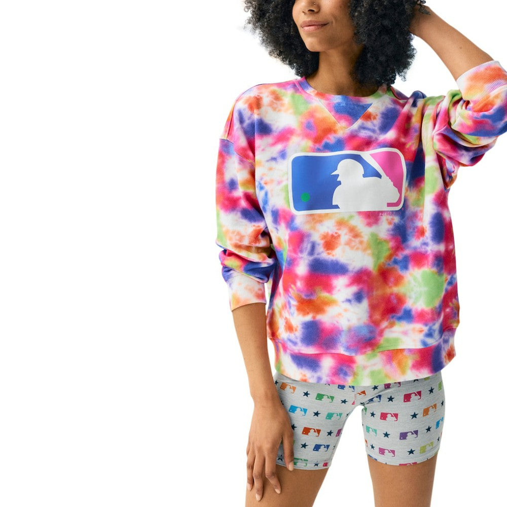 MLB Batterman Terez Neon Tie-Dye Pullover Sweatshirt - MLB Pullover