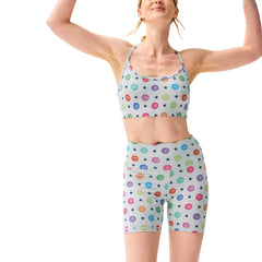 Chicago Cubs Terez Women's TLC Rainbow Shorts - MLB Shorts