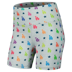 Los Angeles Dodgers Terez Women's TLC Rainbow Shorts - MLB Shorts