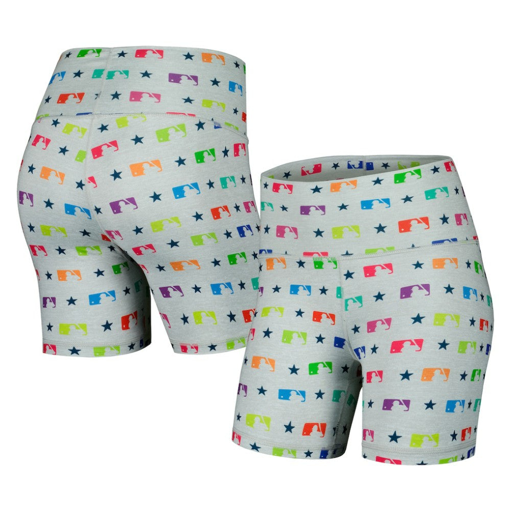 MLB Merchandise Terez Women's TLC Rainbow Shorts - MLB Shorts