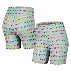 MLB Merchandise Terez Women's TLC Rainbow Shorts - MLB Shorts
