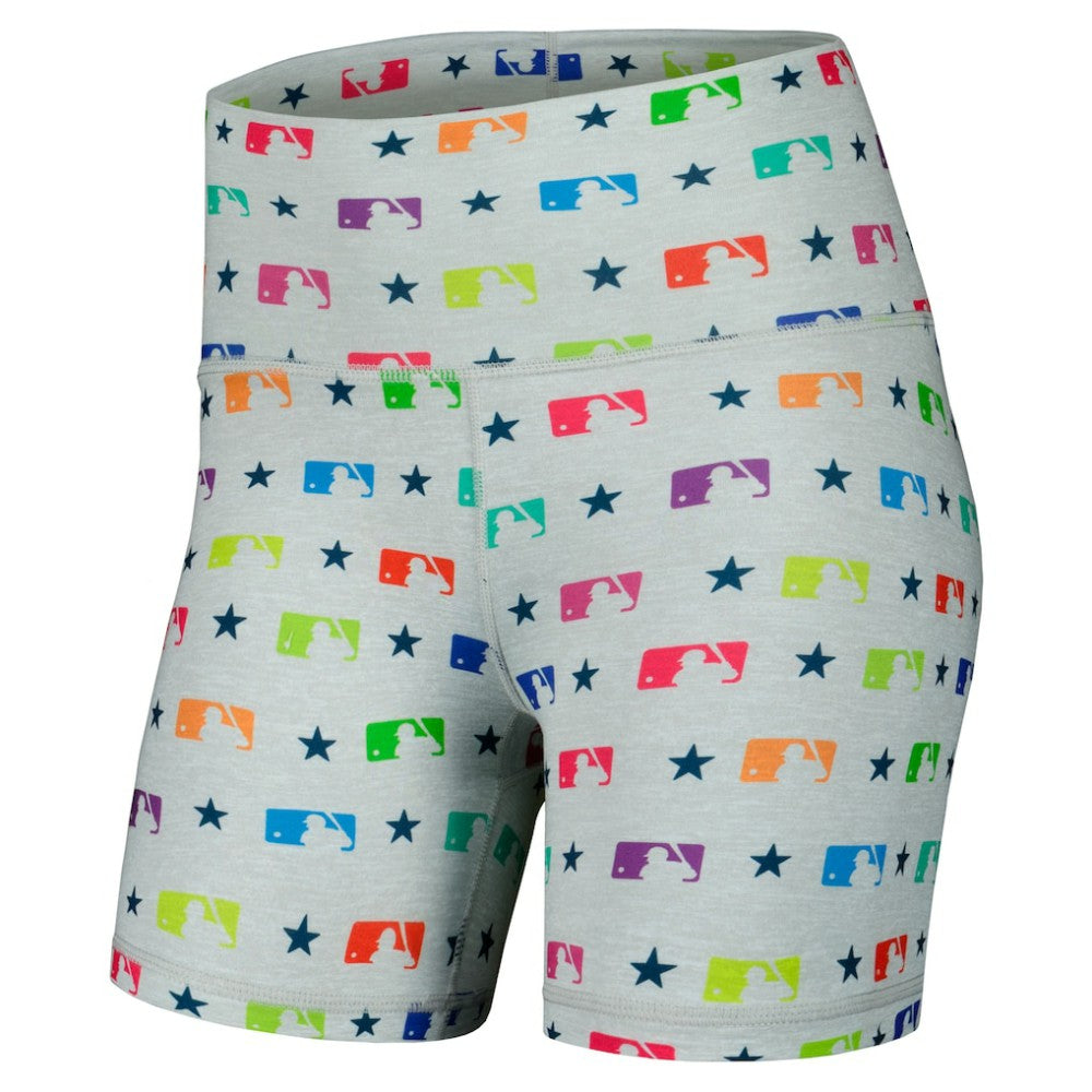 MLB Merchandise Terez Women's TLC Rainbow Shorts - MLB Shorts