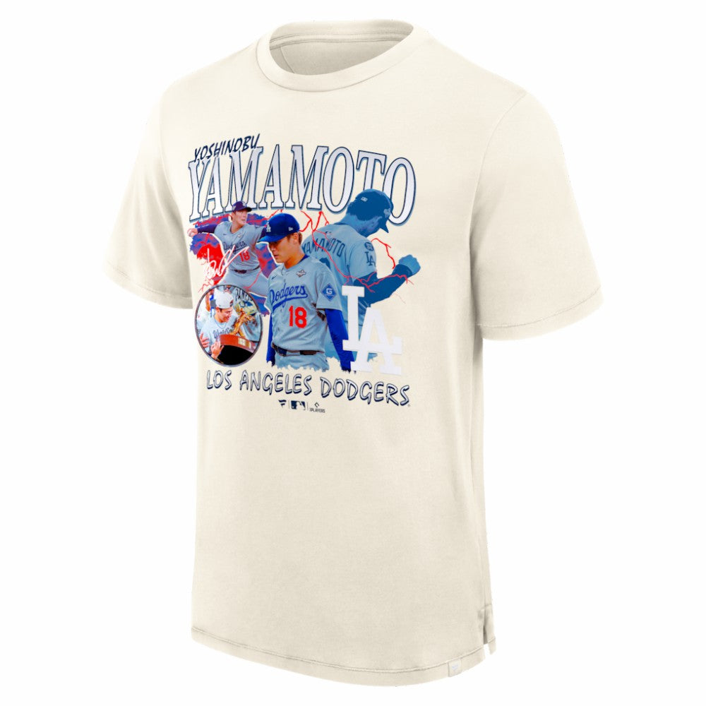 Yoshinobu Yamamoto Los Angeles Dodgers Fanatics Montage T-Shirt - MLB T-shirts