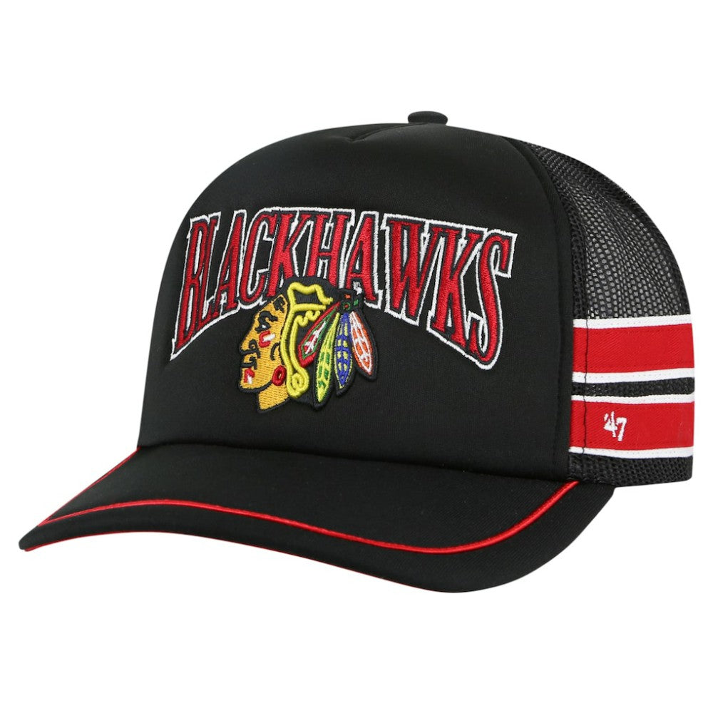 Chicago Blackhawks '47 Sideband Stripes Trucker Snapback Hat -  NHL Hats