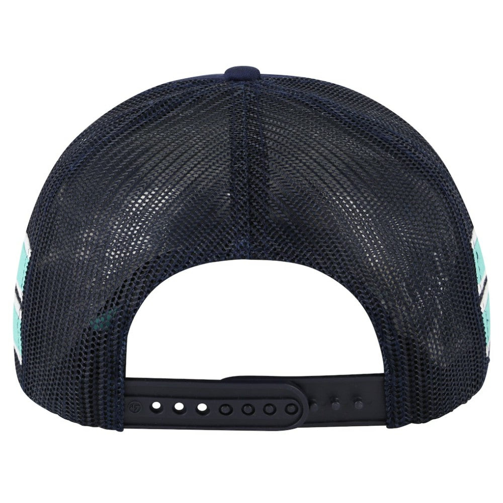 Seattle Kraken '47 Sideband Stripes Trucker Snapback Hat -  NHL Hats