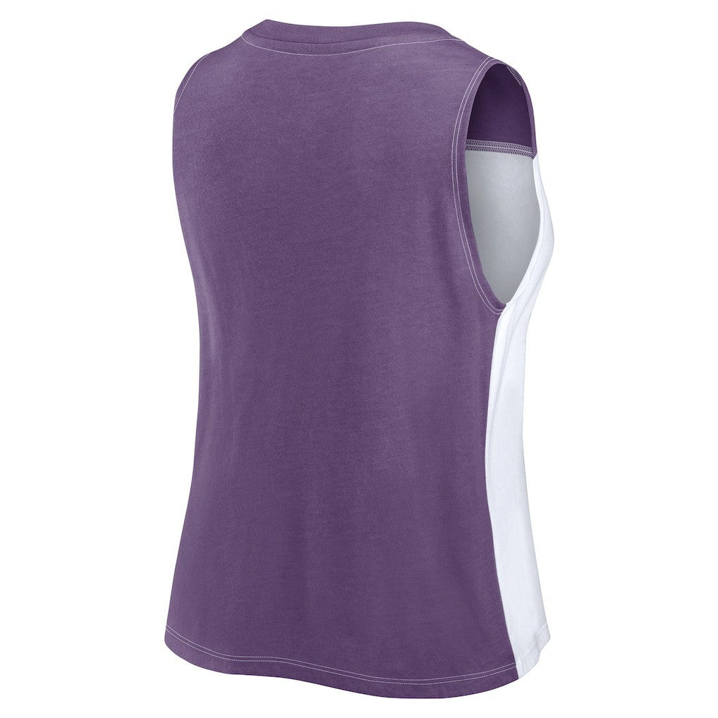 Baltimore Ravens Women's Script Color Block Tank Top | NFL Online