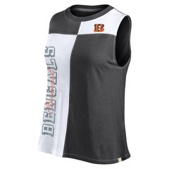 Cincinnati Bengals Women's Script Color Block Tank Top | NFL Discount