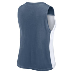 Denver Broncos Women's Script Color Block Tank Top | NFL Discount