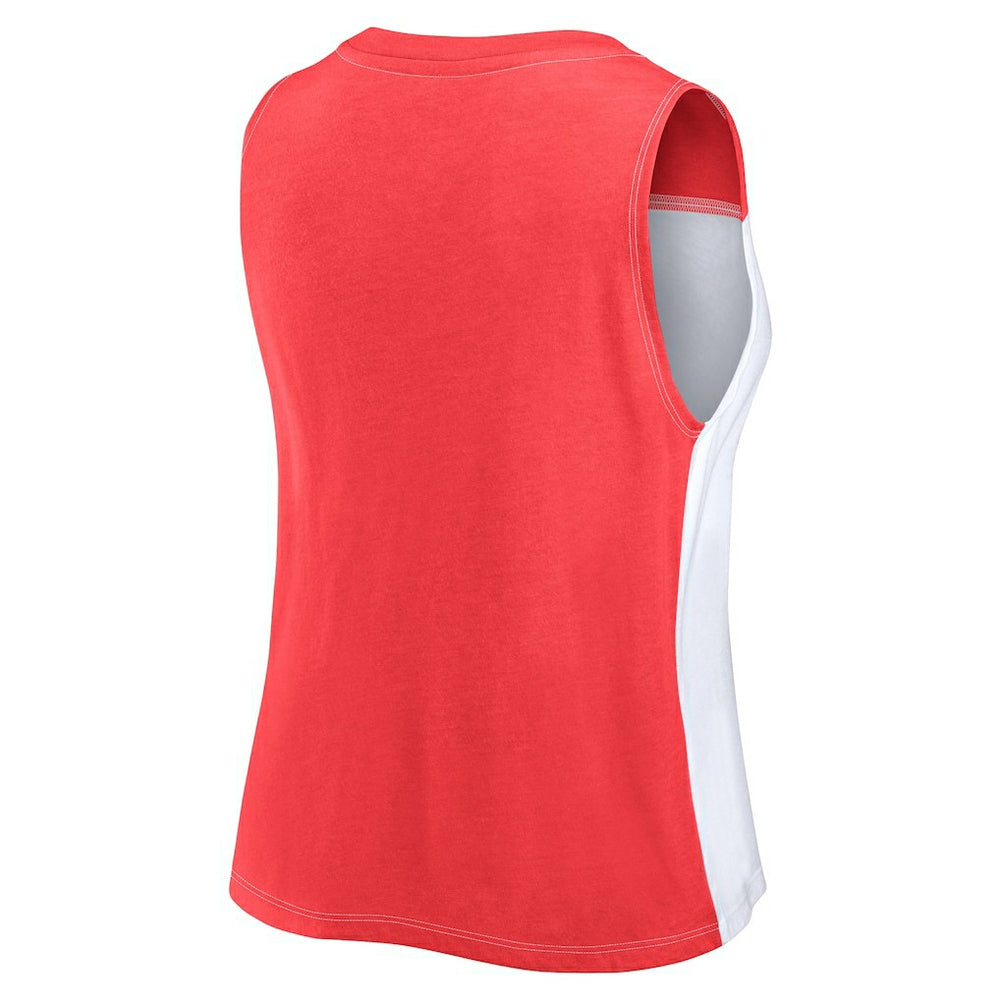 Kansas City Chiefs Women's Script Color Block Tank Top | NFL Discount