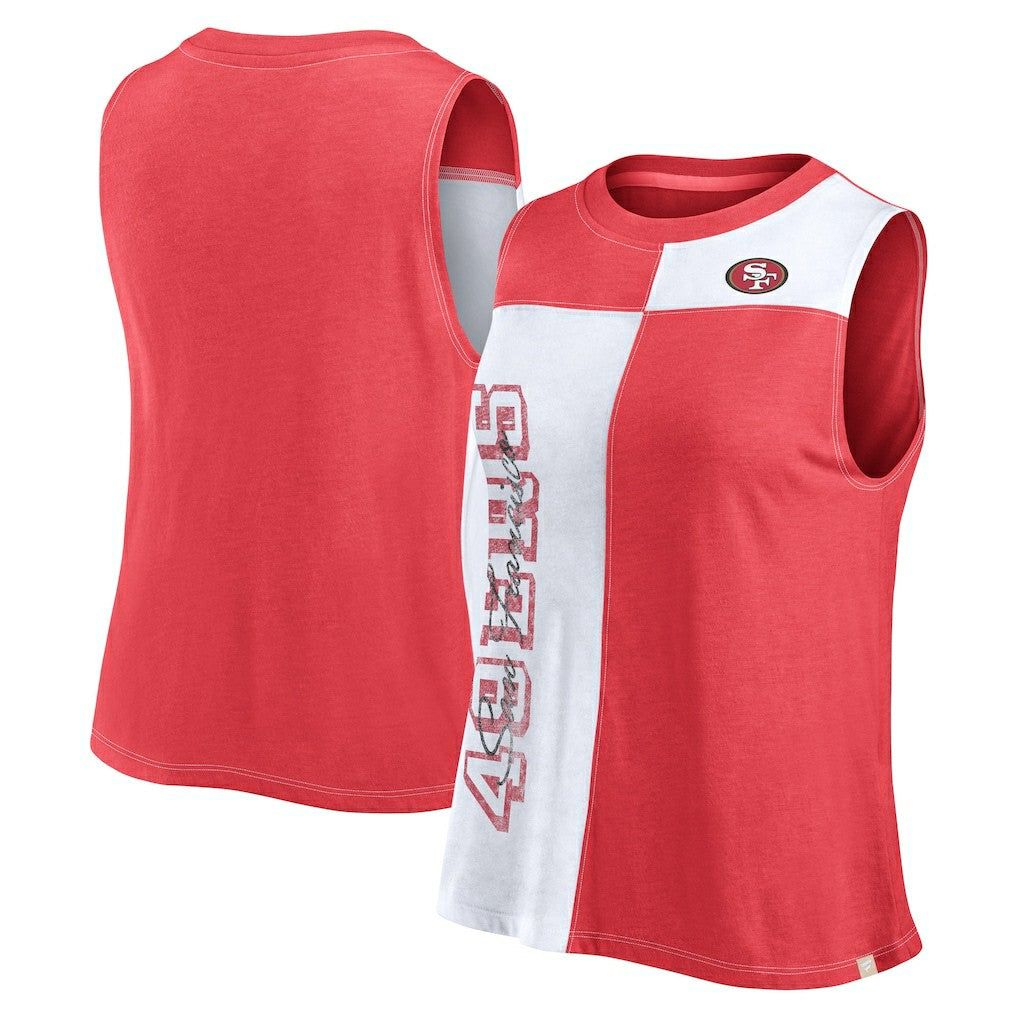 San Francisco 49ers Women's Script Color Block Tank Top | NFL New