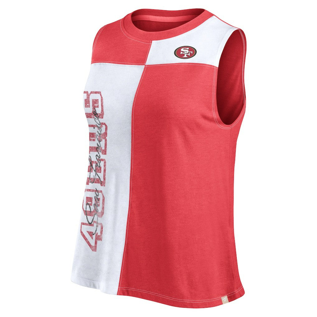 San Francisco 49ers Women's Script Color Block Tank Top | NFL New