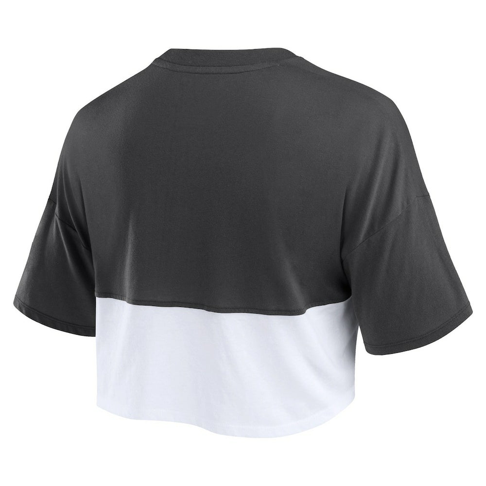 Atlanta Falcons Women's Boxy Color Split Cropped T-Shirt | NFL New