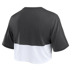 Cincinnati Bengals Women's Boxy Color Split Cropped T-Shirt | NFL On sale