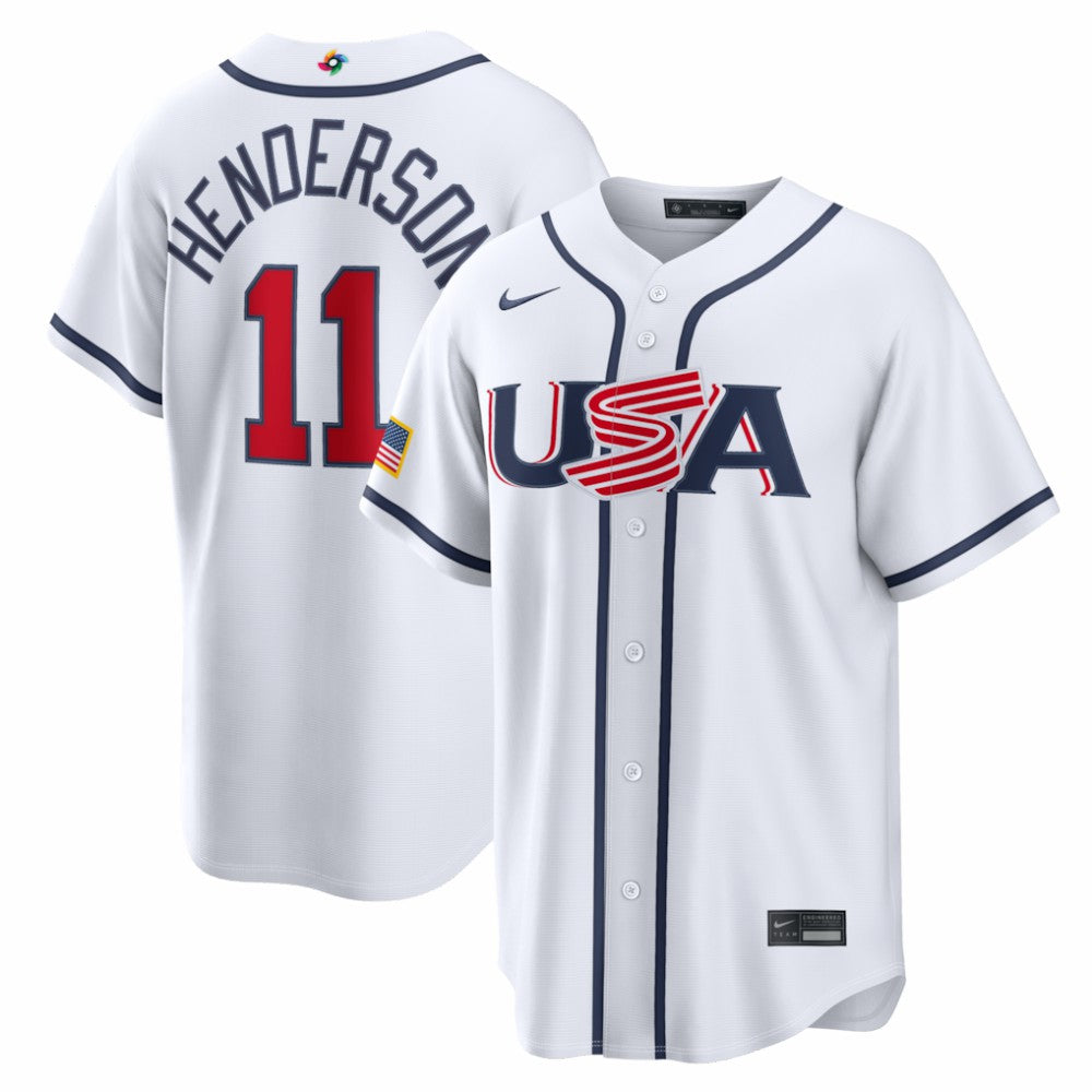 Gunnar Henderson USA Baseball Nike 2026 World Baseball Classic Home Stadium Jersey - MLB Jerseys