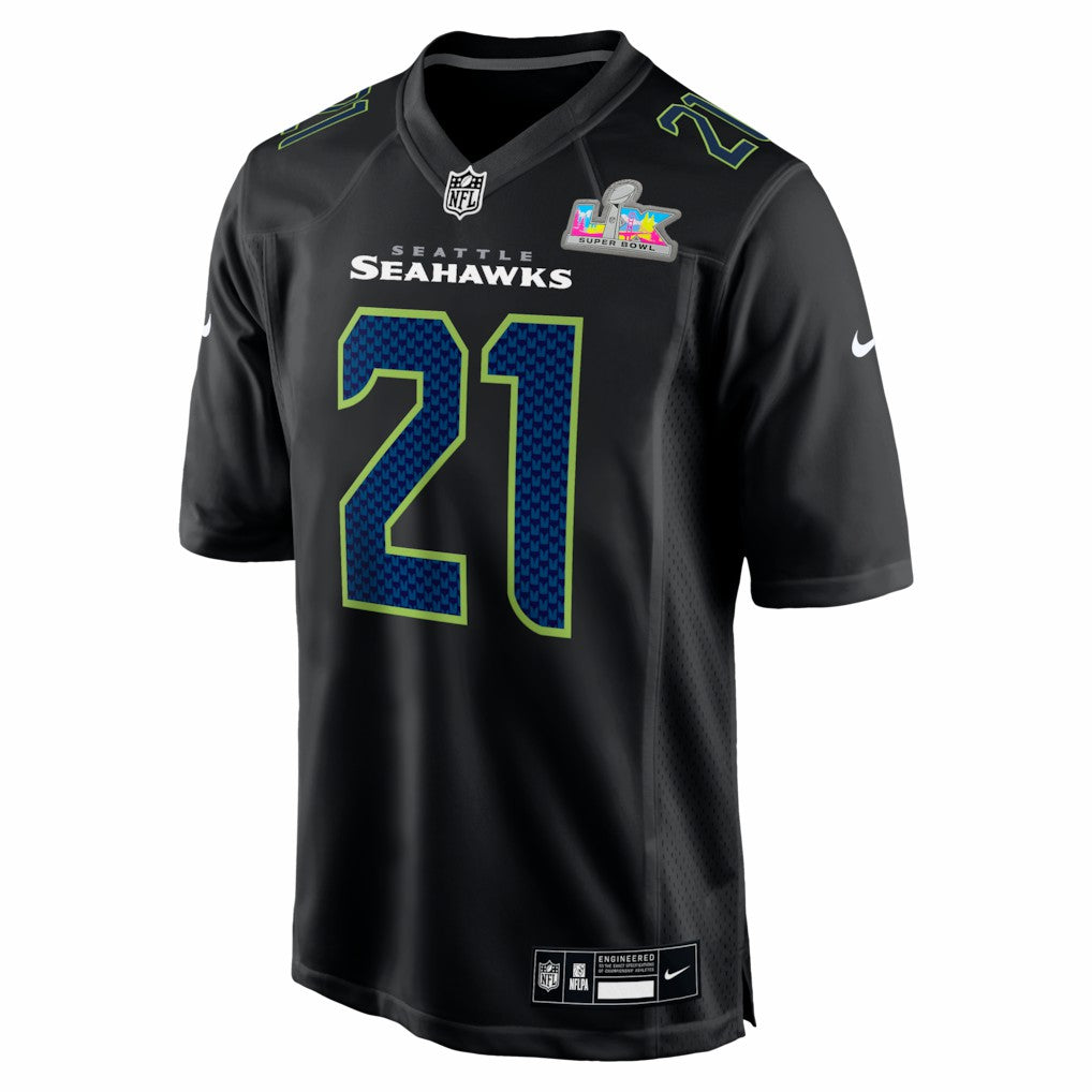 Seattle Seahawks Devon Witherspoon  Super Bowl LX Patch Carbon Fashion Game Jersey | NFL Sale