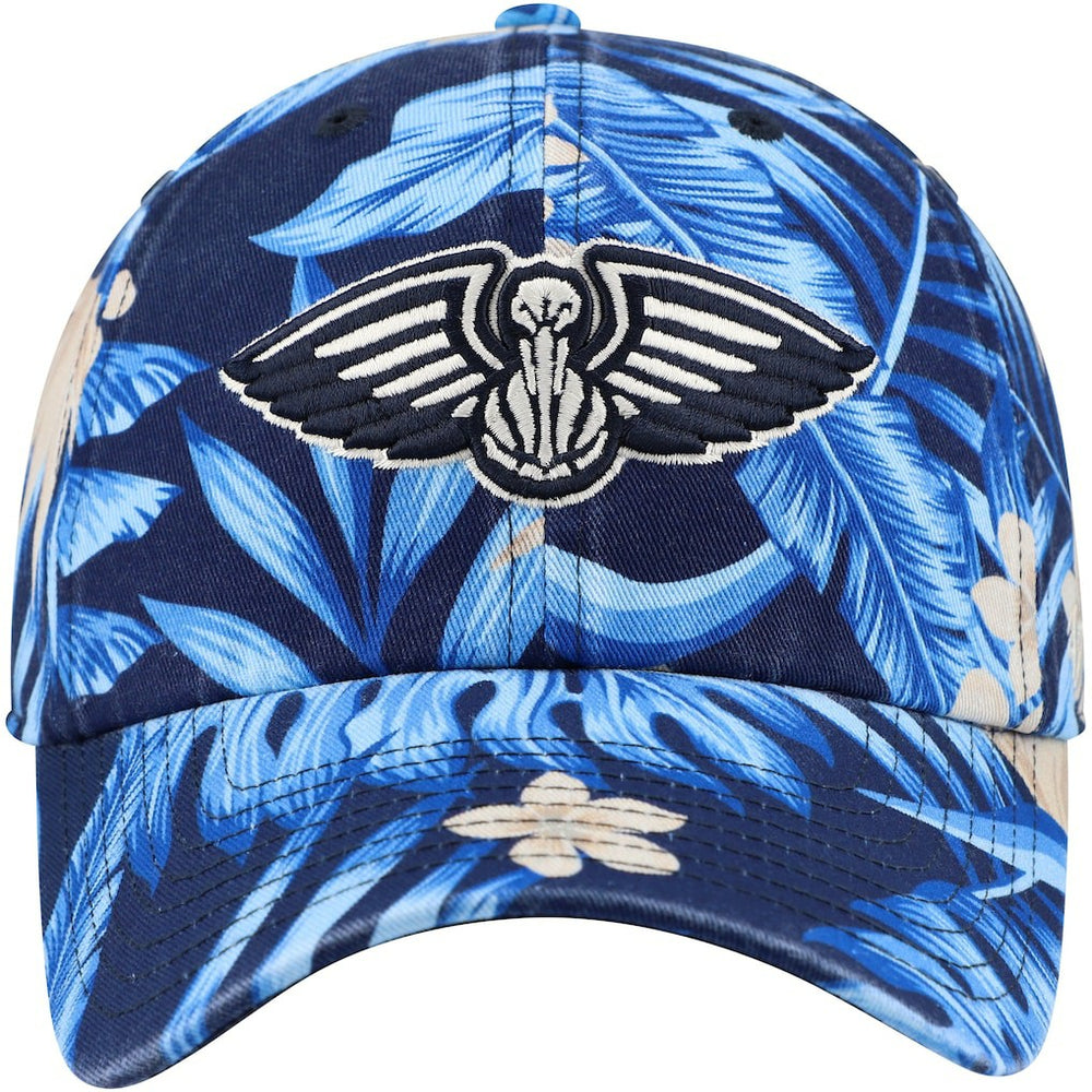 Navy New Orleans Pelicans '47 Tropicalia Floral Clean Up Adjustable Hat | NBA