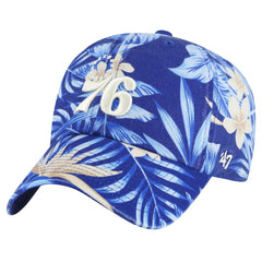 Royal Philadelphia 76ers '47 Tropicalia Floral Clean Up Adjustable Hat | NBA
