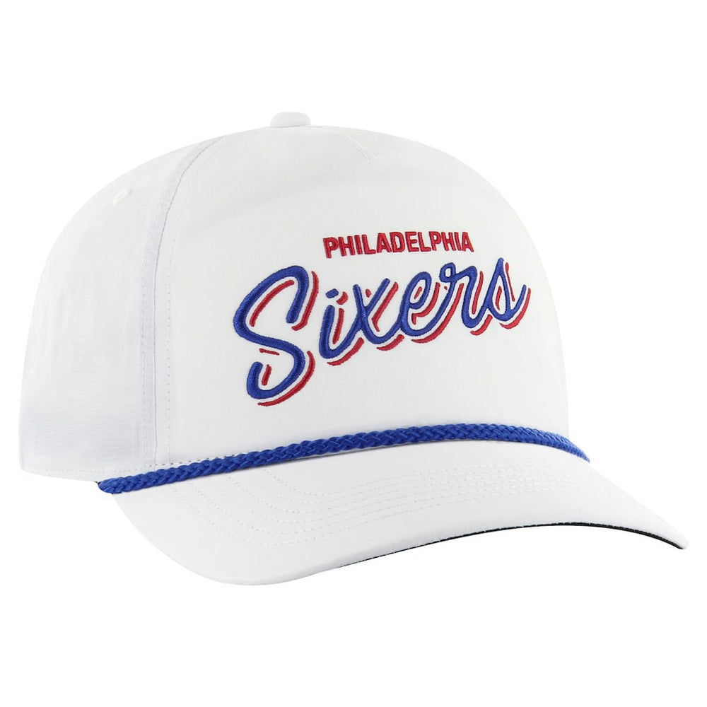 White Philadelphia 76ers '47 Fairway Hitch brrr Adjustable Hat | NBA