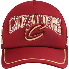 Wine Cleveland Cavaliers '47 Sidebrand Stripes Trucker Adjustable Hat sale | NBA