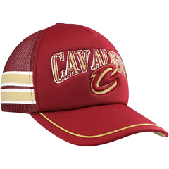 Wine Cleveland Cavaliers '47 Sidebrand Stripes Trucker Adjustable Hat sale | NBA