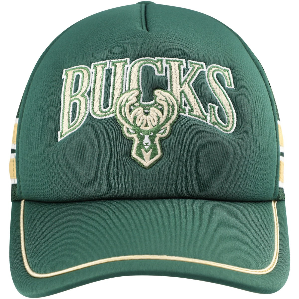 Hunter Green Milwaukee Bucks '47 Sidebrand Stripes Trucker Adjustable Hat | NBA