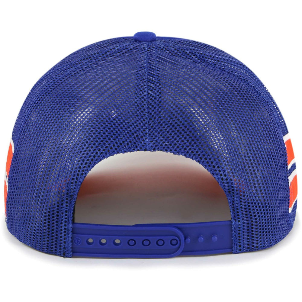 Blue New York Knicks '47 Sidebrand Stripes Trucker Adjustable Hat | NBA