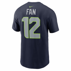 Seattle Seahawks 12s  Super Bowl LX Patch Name & Number T-Shirt | NFL Discount