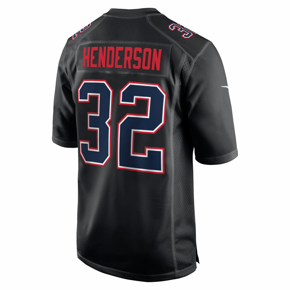 New England Patriots TreVeyon Henderson  Super Bowl LX Patch Carbon Fashion Game Jersey | NFL On sale