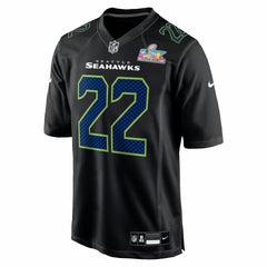 Seattle Seahawks Rashid Shaheed  Super Bowl LX Patch Carbon Fashion Game Jersey | NFL Discount