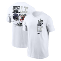 New England Patriots vs. Seattle Seahawks Super Bowl LX Dueling T-Shirt | NFL Near me