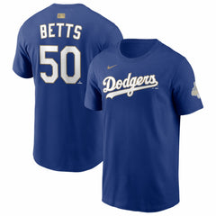 Mookie Betts Los Angeles Dodgers Nike 2026 Gold Collection Name & Number T-Shirt - MLB T-shirts