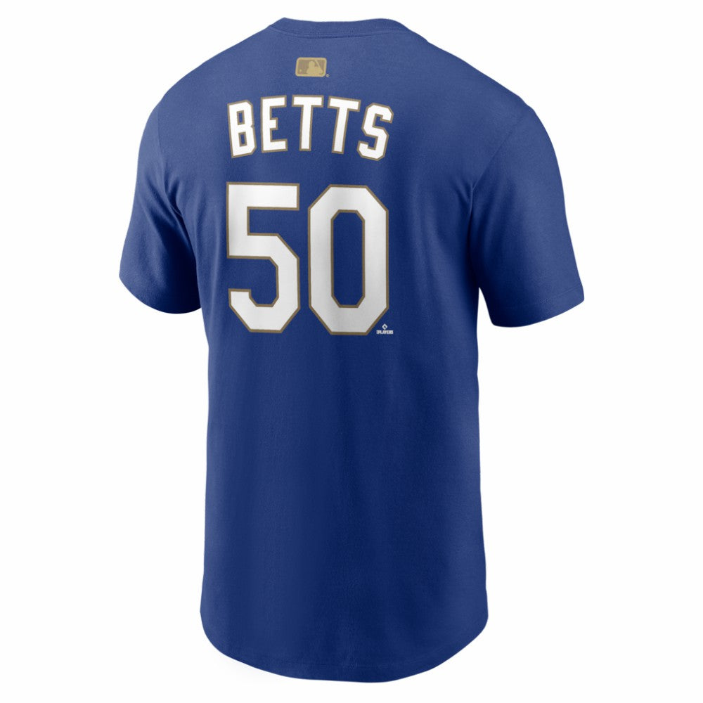 Mookie Betts Los Angeles Dodgers Nike 2026 Gold Collection Name & Number T-Shirt - MLB T-shirts