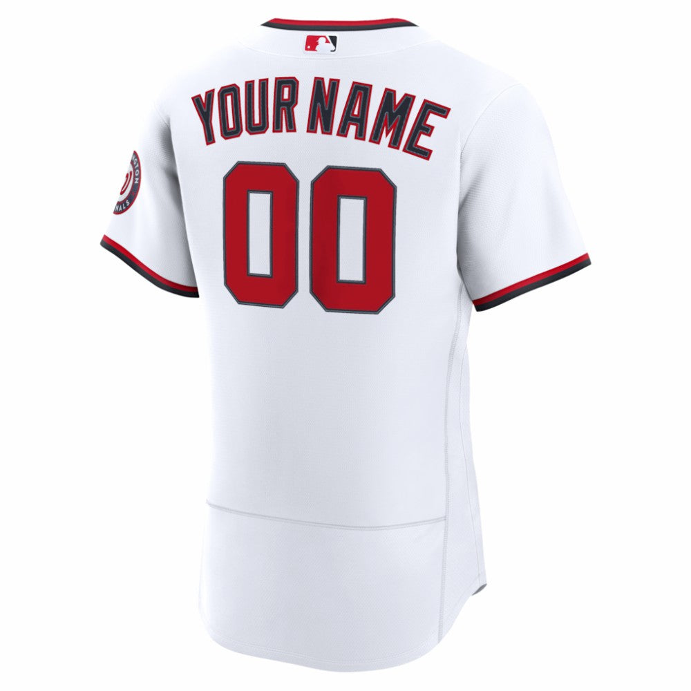 Washington Nationals Nike Home Authentic Custom Jersey - MLB Jerseys
