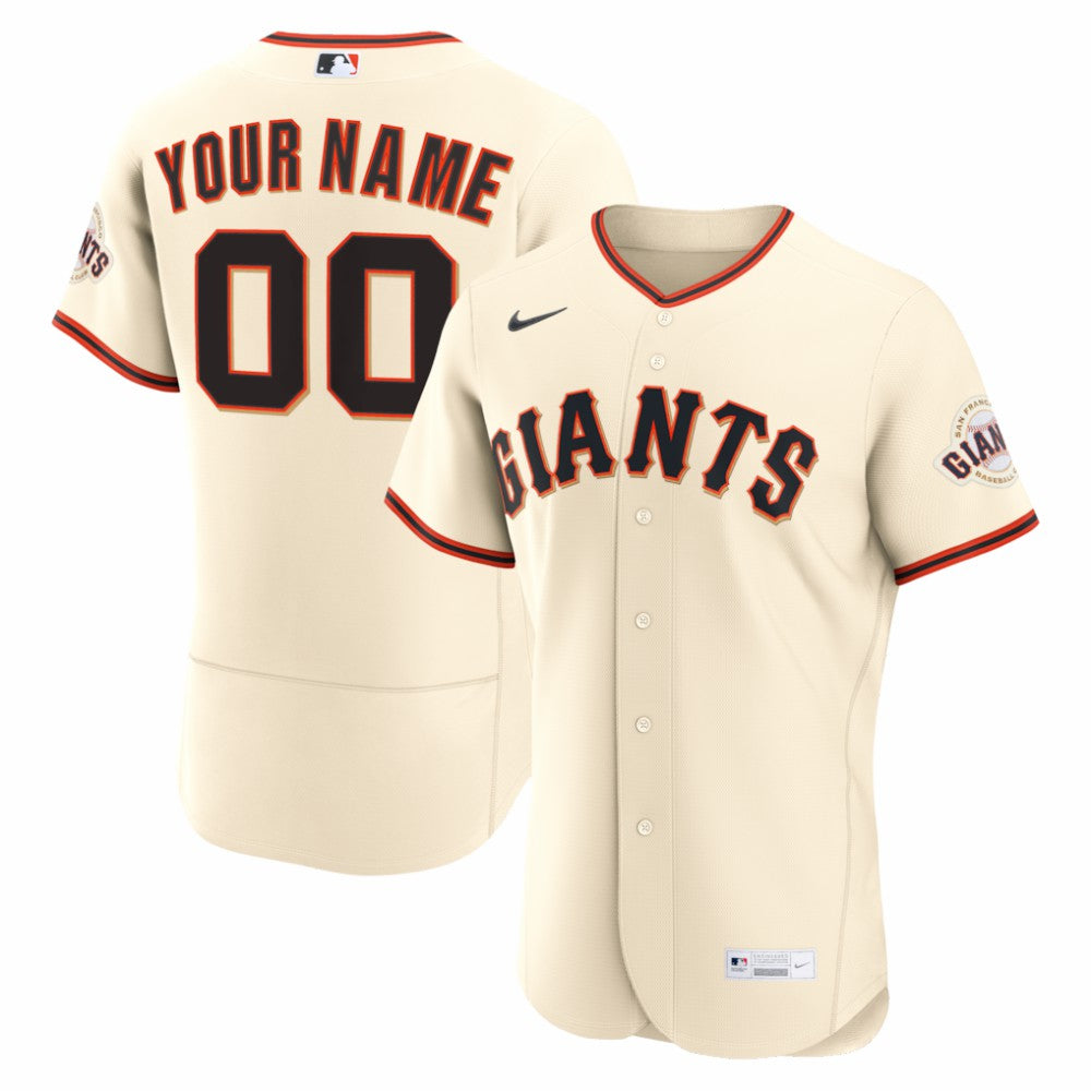 San Francisco Giants Nike Home Authentic Custom Jersey - MLB Jerseys
