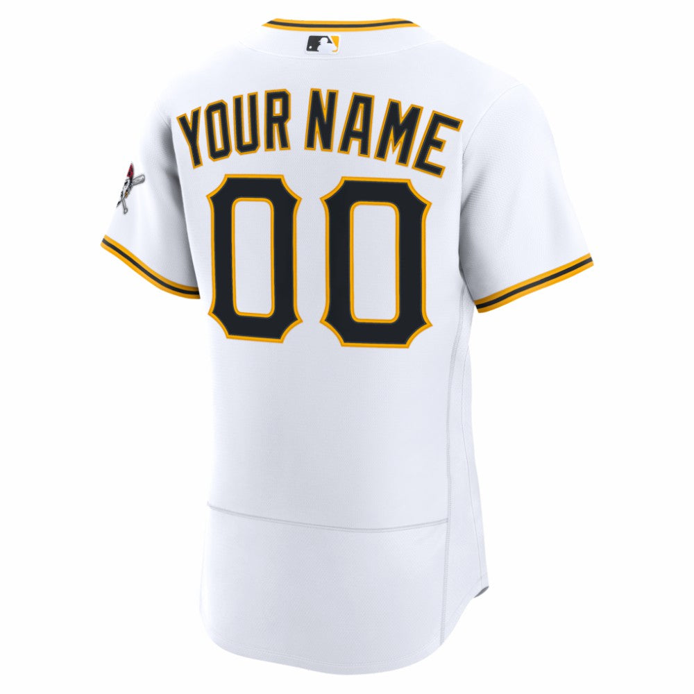 Pittsburgh Pirates Nike Home Authentic Custom Jersey - MLB Jerseys