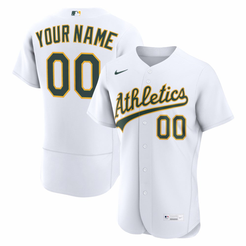 Athletics Nike Home Authentic Custom Jersey - MLB Jerseys