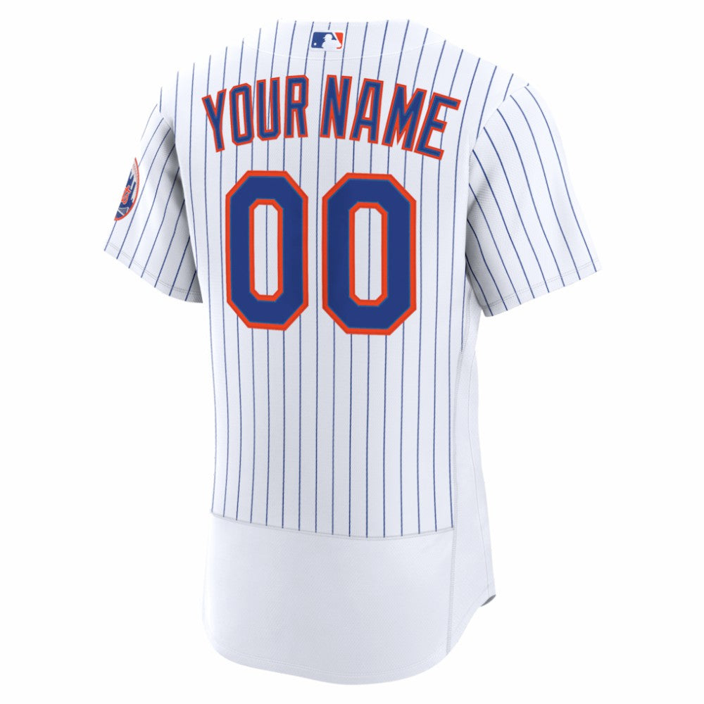 New York Mets Nike Home Authentic Custom Jersey - MLB Jerseys