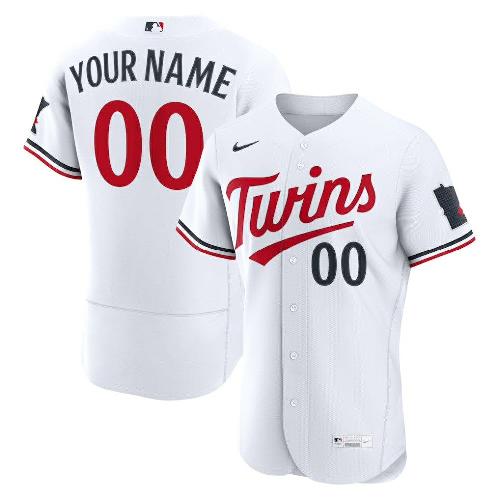 Minnesota Twins Nike Home Authentic Custom Jersey - MLB Jerseys