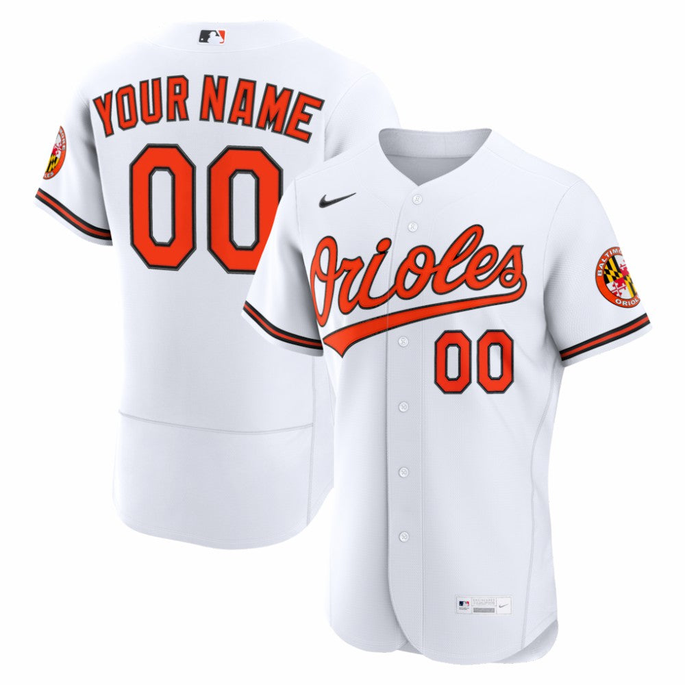 Baltimore Orioles Nike Home Authentic Custom Jersey - MLB Jerseys