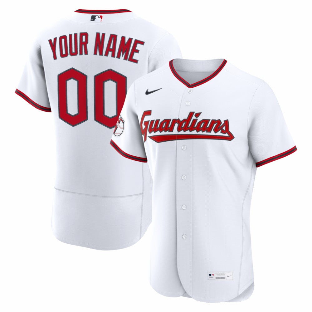 Cleveland Guardians Nike Home Authentic Custom Jersey - MLB Jerseys