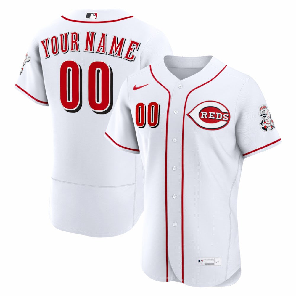Cincinnati Reds Nike Home Authentic Custom Jersey - MLB Jerseys