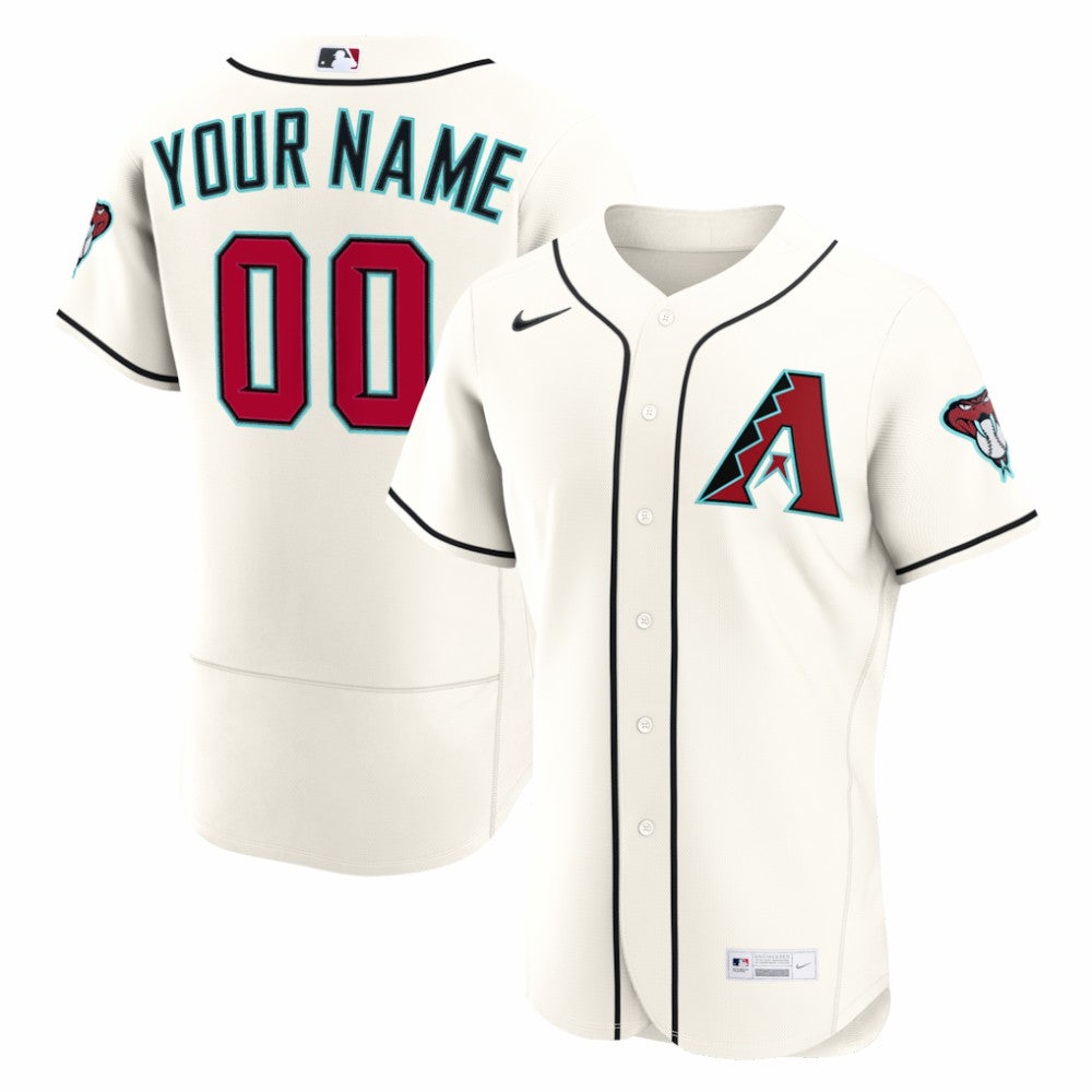 Arizona Diamondbacks Nike Home Authentic Custom Jersey - MLB Jerseys