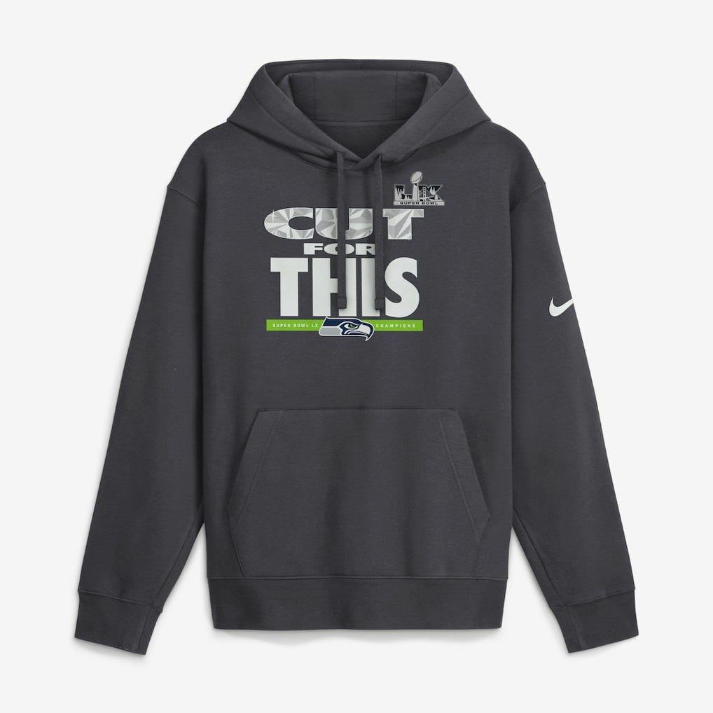 Seattle Seahawks Super Bowl LX Champions Pickoff Move Parade Club Fleece Hoodie | NFL Outlet