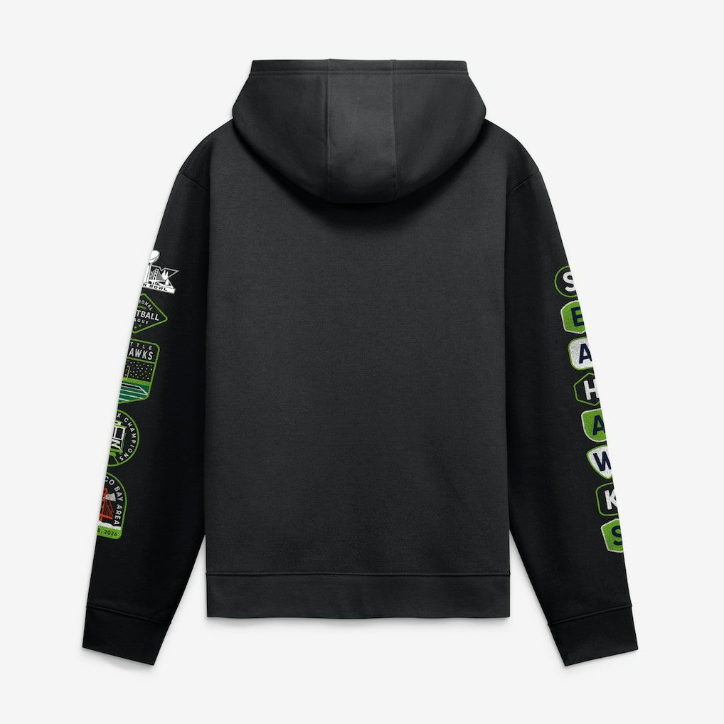 Seattle Seahawks Super Bowl LX Champions Banner Year Hoodie | NFL Hot