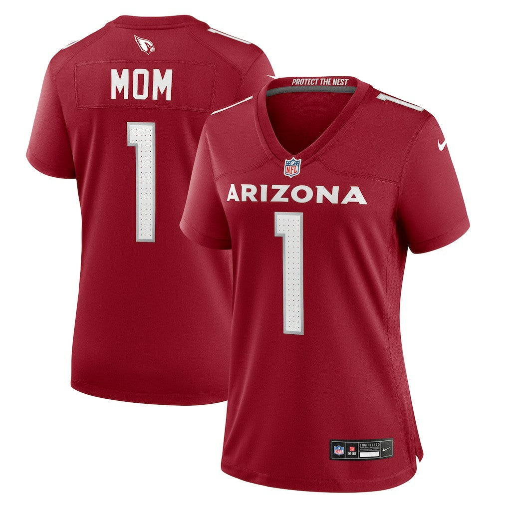 Arizona Cardinals Number 1 Mom  Women's Game Jersey | NFL Hot