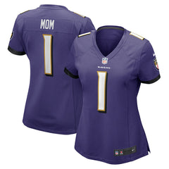 Baltimore Ravens Number 1 Mom  Women's Game Jersey | NFL New