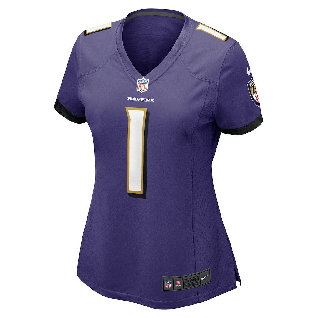 Baltimore Ravens Number 1 Mom  Women's Game Jersey | NFL New