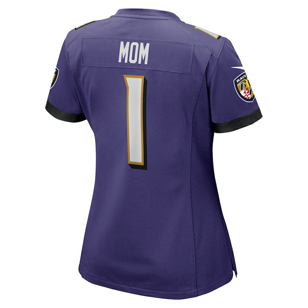 Baltimore Ravens Number 1 Mom  Women's Game Jersey | NFL New