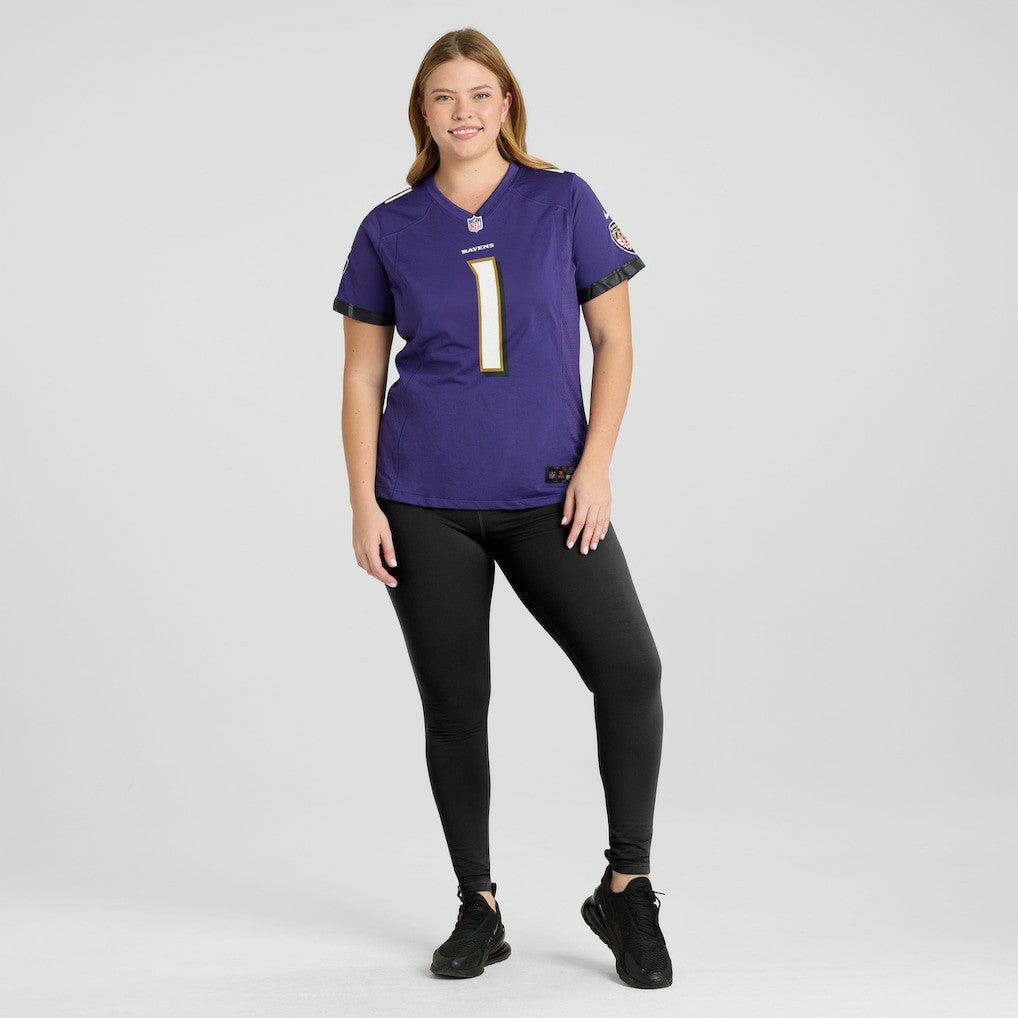 Baltimore Ravens Number 1 Mom  Women's Game Jersey | NFL New